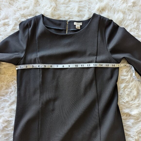 J. Crew Black Ponte Sheath Dress - Size Small - Picture 12 of 15